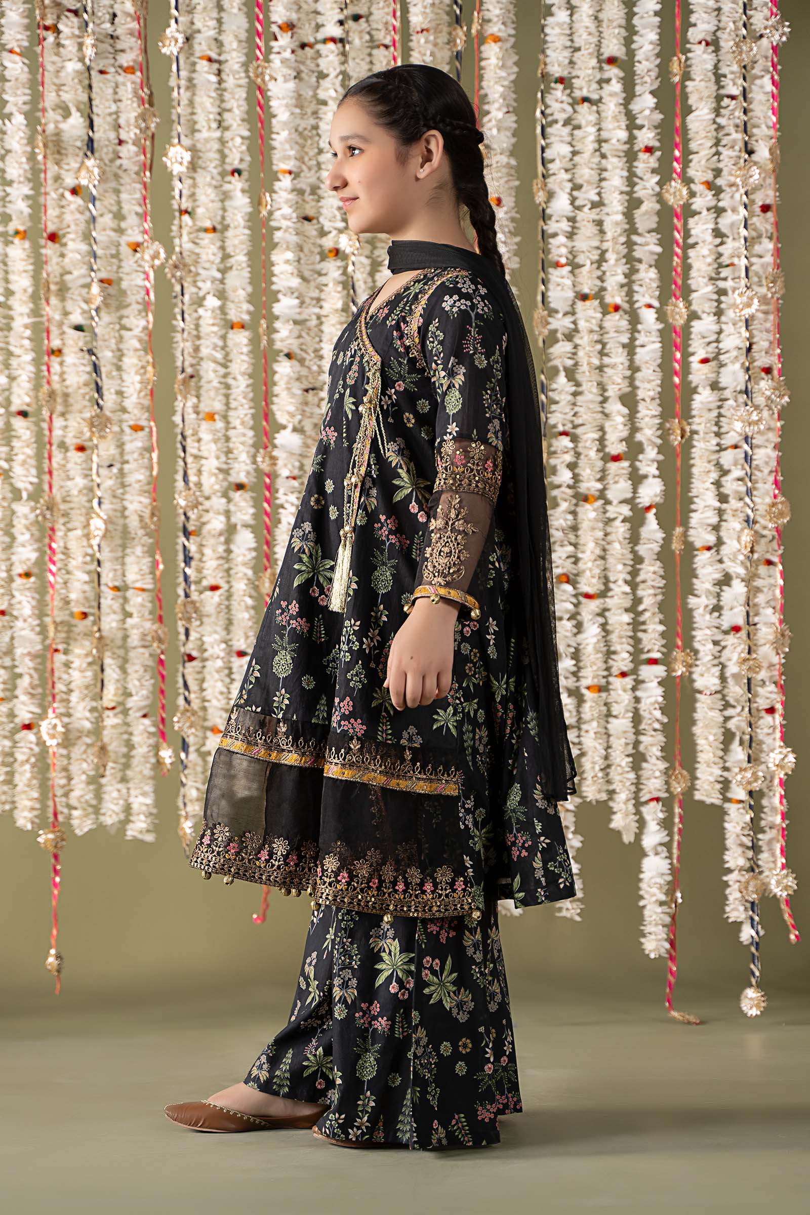 Maria B | 3 Piece Printed Lawn Suit | MKD-EF25-13 - by - Libasekhas UK - Registered Vendor of : Maria B - 100% Original Designer Dresss