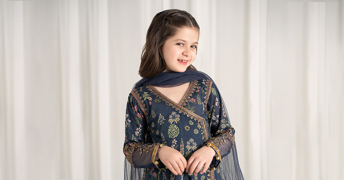 Maria B | 3 Piece Printed Lawn Suit | MKD-EF25-13 - by - Libasekhas UK - Registered Vendor of : Maria B - 100% Original Designer Dresss