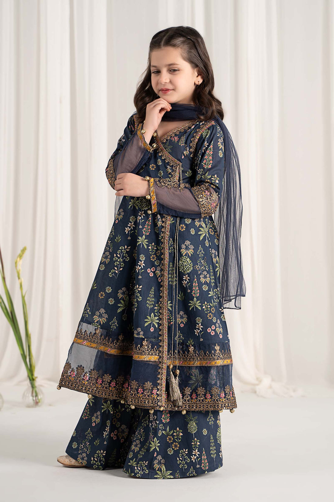 Maria B | 3 Piece Printed Lawn Suit | MKD-EF25-13 - by - Libasekhas UK - Registered Vendor of : Maria B - 100% Original Designer Dresss