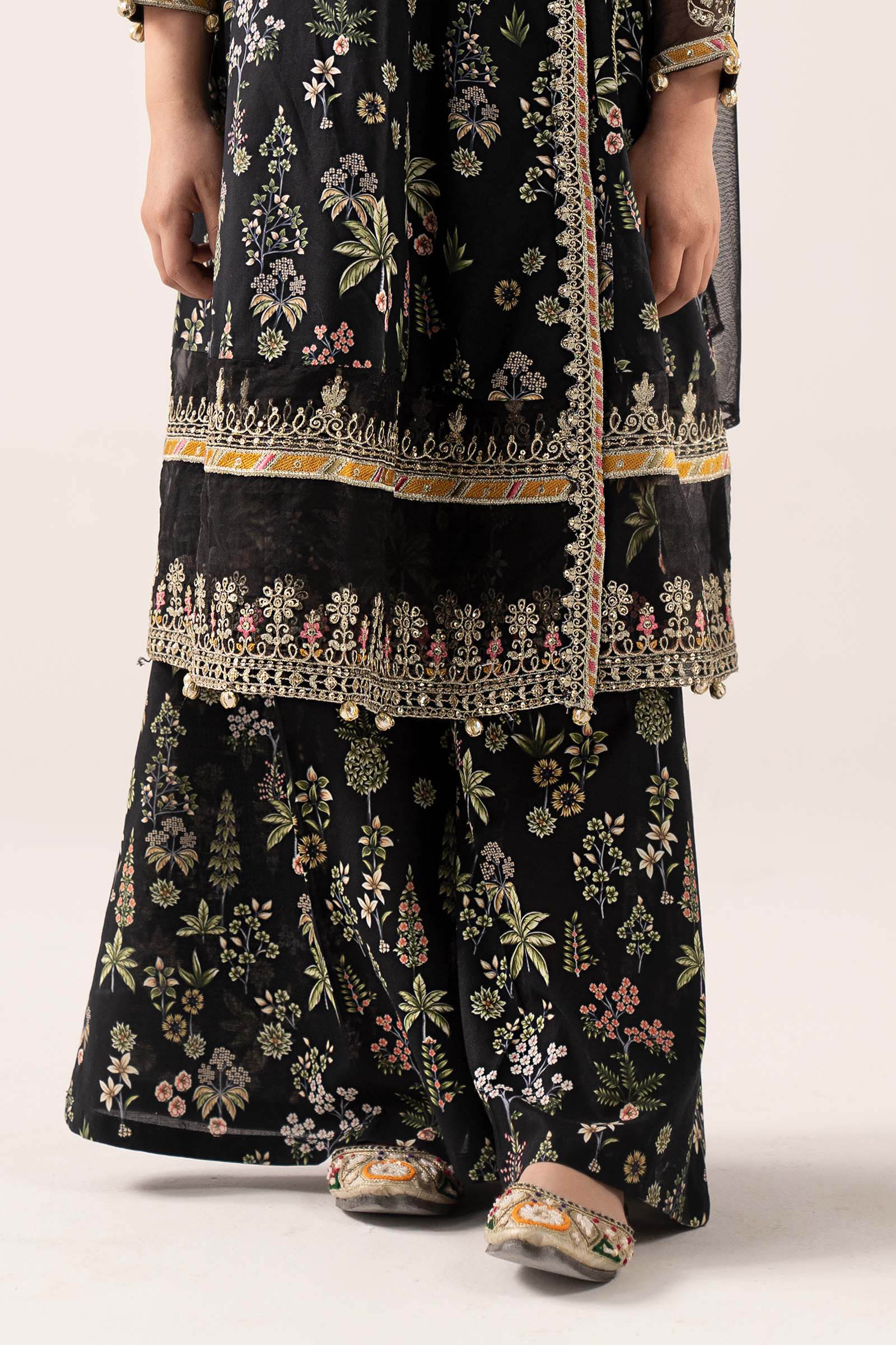 kids-clothes-mkd-ef25-13r1-black by Maria B Kids - Designer Dress  - Type : KidsClothes - Available at Libasekhas UK - 100% Original 