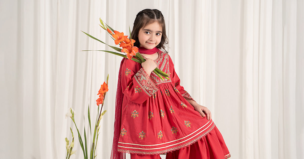 Maria B | 3 Piece Embroidered Lawn Suit | MKD-EF25-15 - by - Libasekhas UK - Registered Vendor of : Maria B - 100% Original Designer Dresss