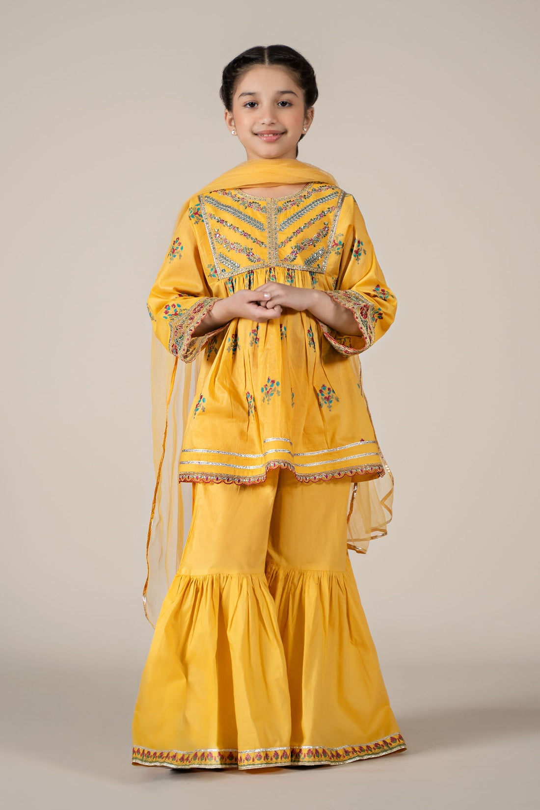 Maria B | 3 Piece Embroidered Lawn Suit | MKD-EF25-15 - by - Libasekhas UK - Registered Vendor of : Maria B - 100% Original Designer Dresss