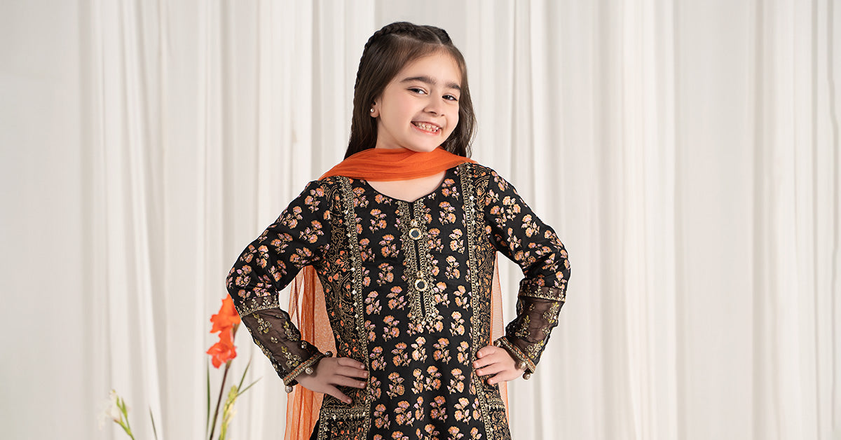 Maria B | 3 Piece Embroidered Lawn Suit | MKD-EF25-23 - by - Libasekhas UK - Registered Vendor of : Maria B - 100% Original Designer Dresss