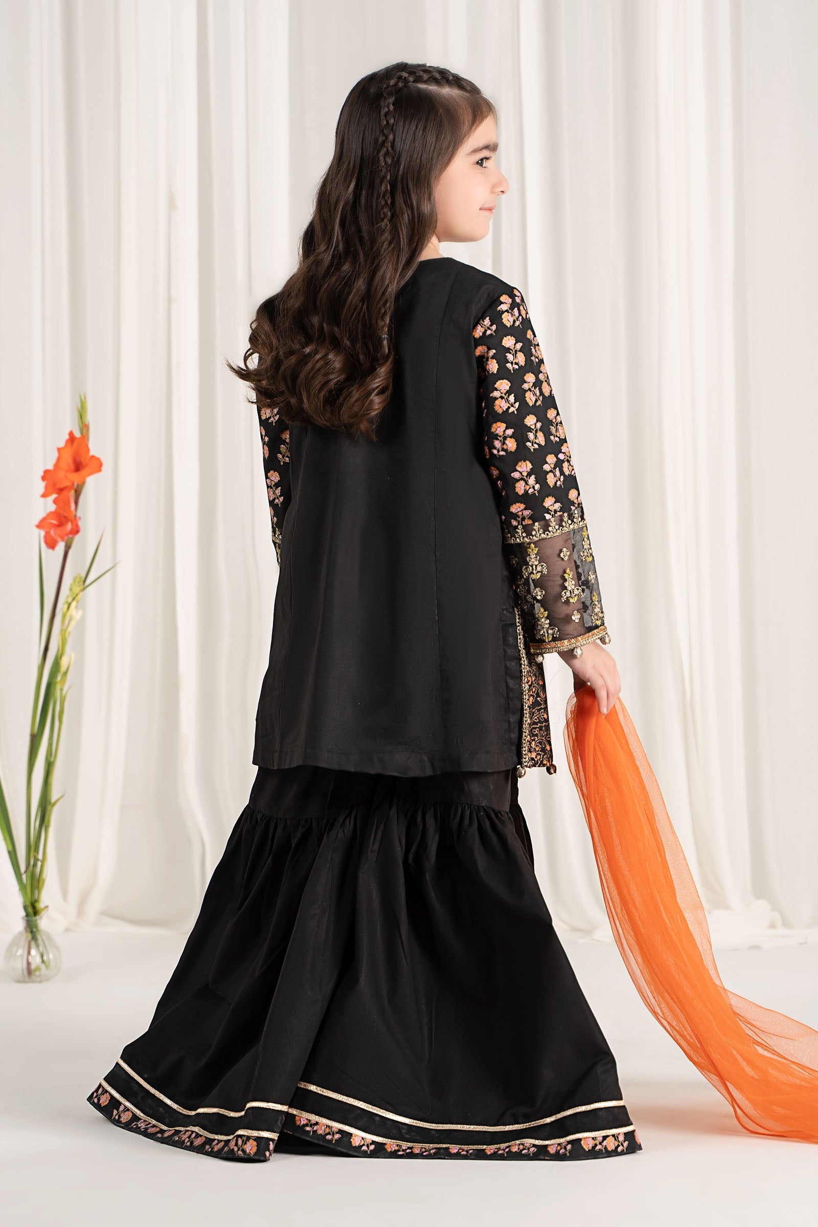 Maria B | 3 Piece Embroidered Lawn Suit | MKD-EF25-23 - by - Libasekhas UK - Registered Vendor of : Maria B - 100% Original Designer Dresss