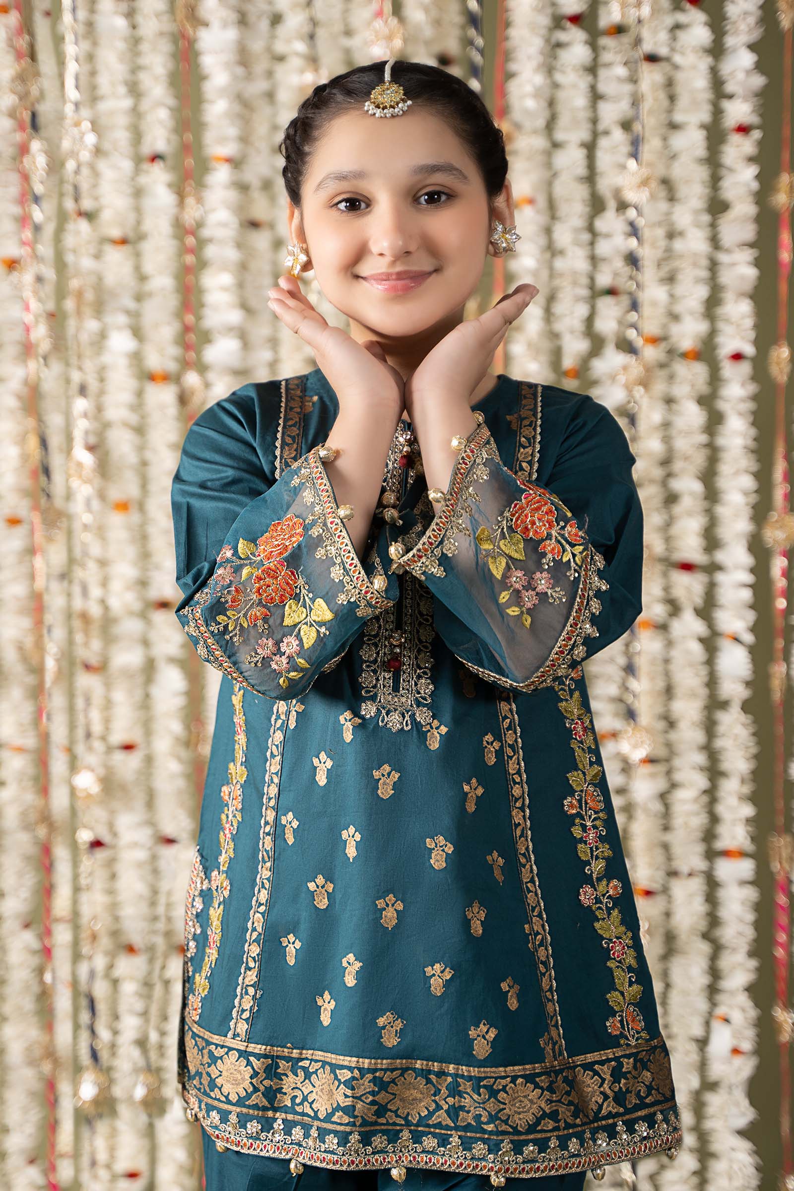 Maria B | 3 Piece Embroidered Lawn Suit | MKD-EF25-24 - by - Libasekhas UK - Registered Vendor of : Maria B - 100% Original Designer Dresss