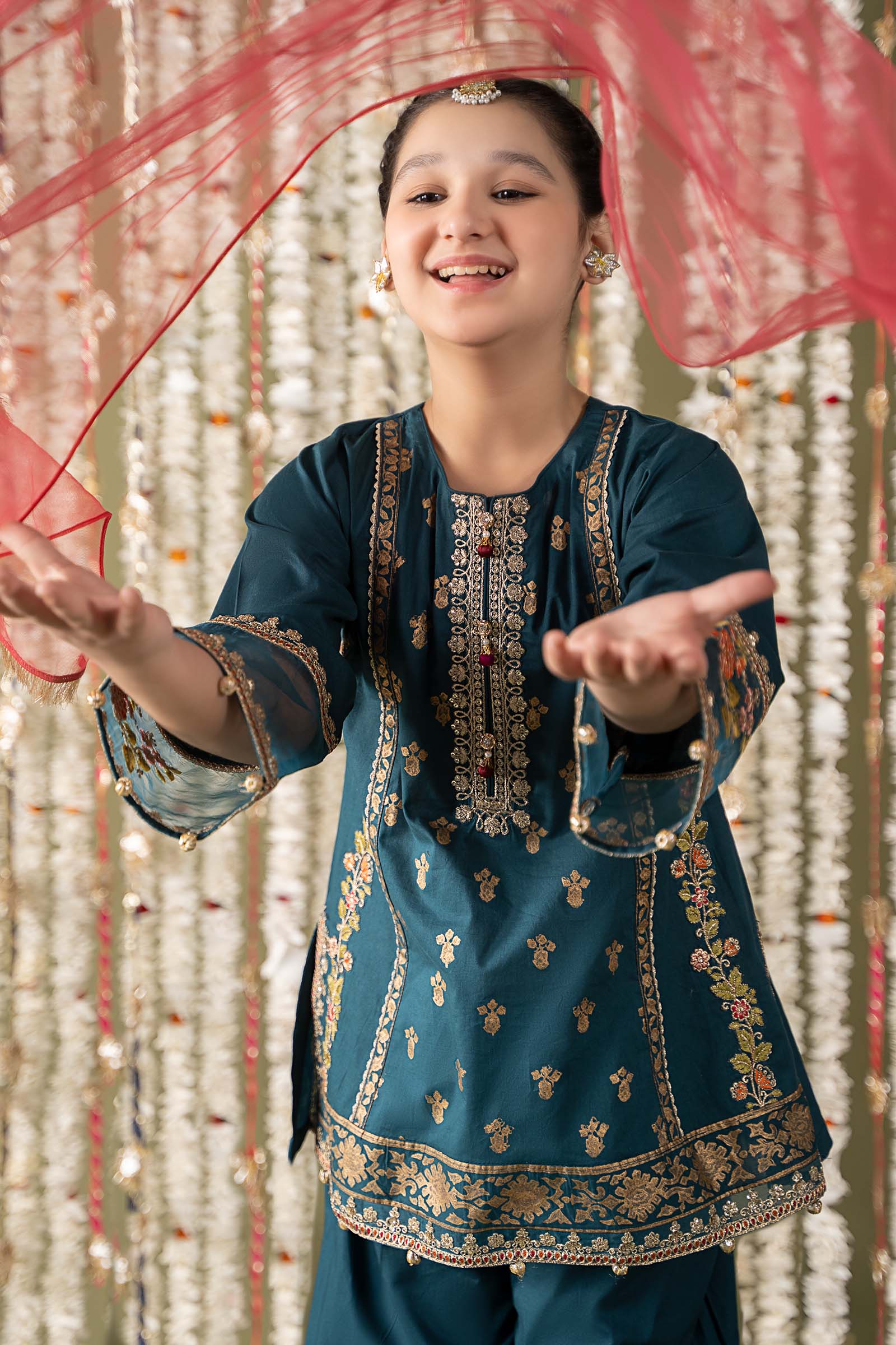 Maria B | 3 Piece Embroidered Lawn Suit | MKD-EF25-24 - by - Libasekhas UK - Registered Vendor of : Maria B - 100% Original Designer Dresss