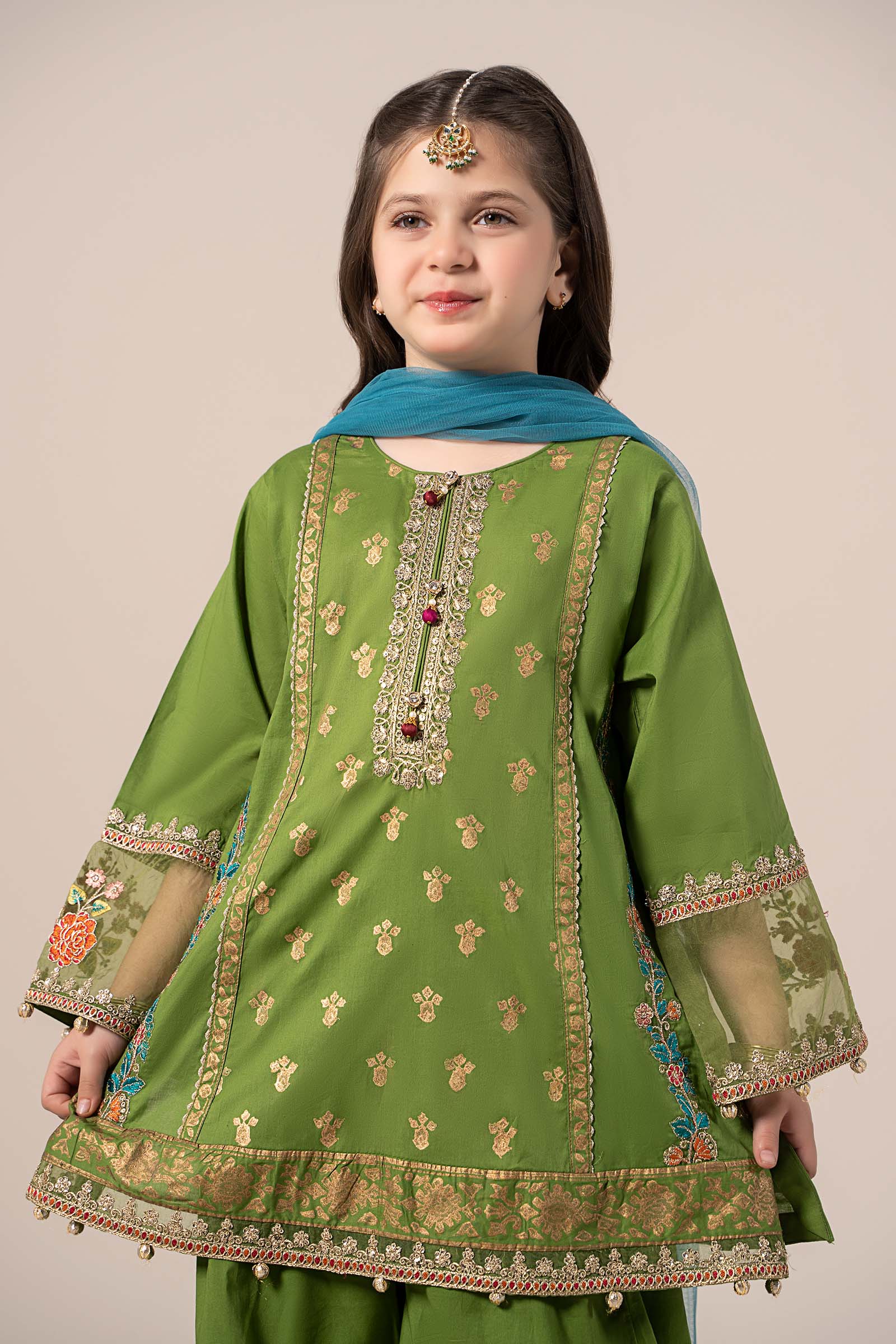 Maria B | 3 Piece Embroidered Lawn Suit | MKD-EF25-24 - by - Libasekhas UK - Registered Vendor of : Maria B - 100% Original Designer Dresss