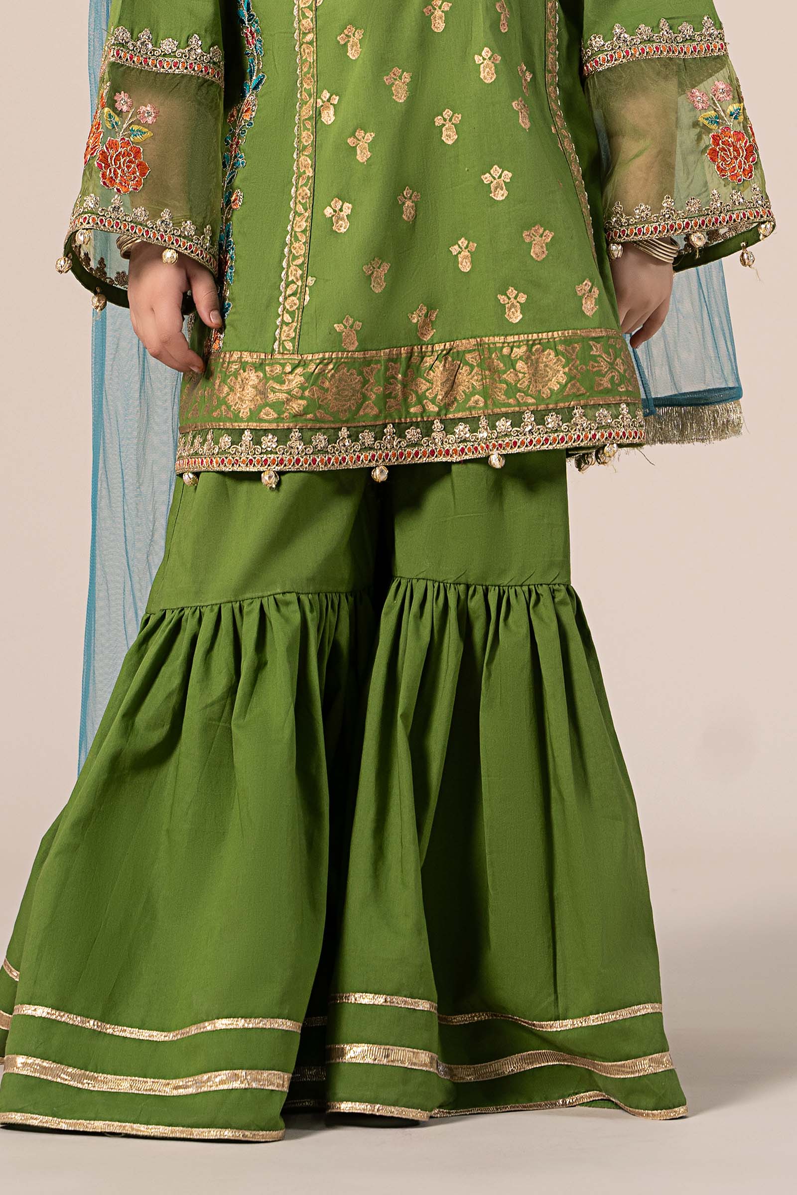Maria B | 3 Piece Embroidered Lawn Suit | MKD-EF25-24 - by - Libasekhas UK - Registered Vendor of : Maria B - 100% Original Designer Dresss