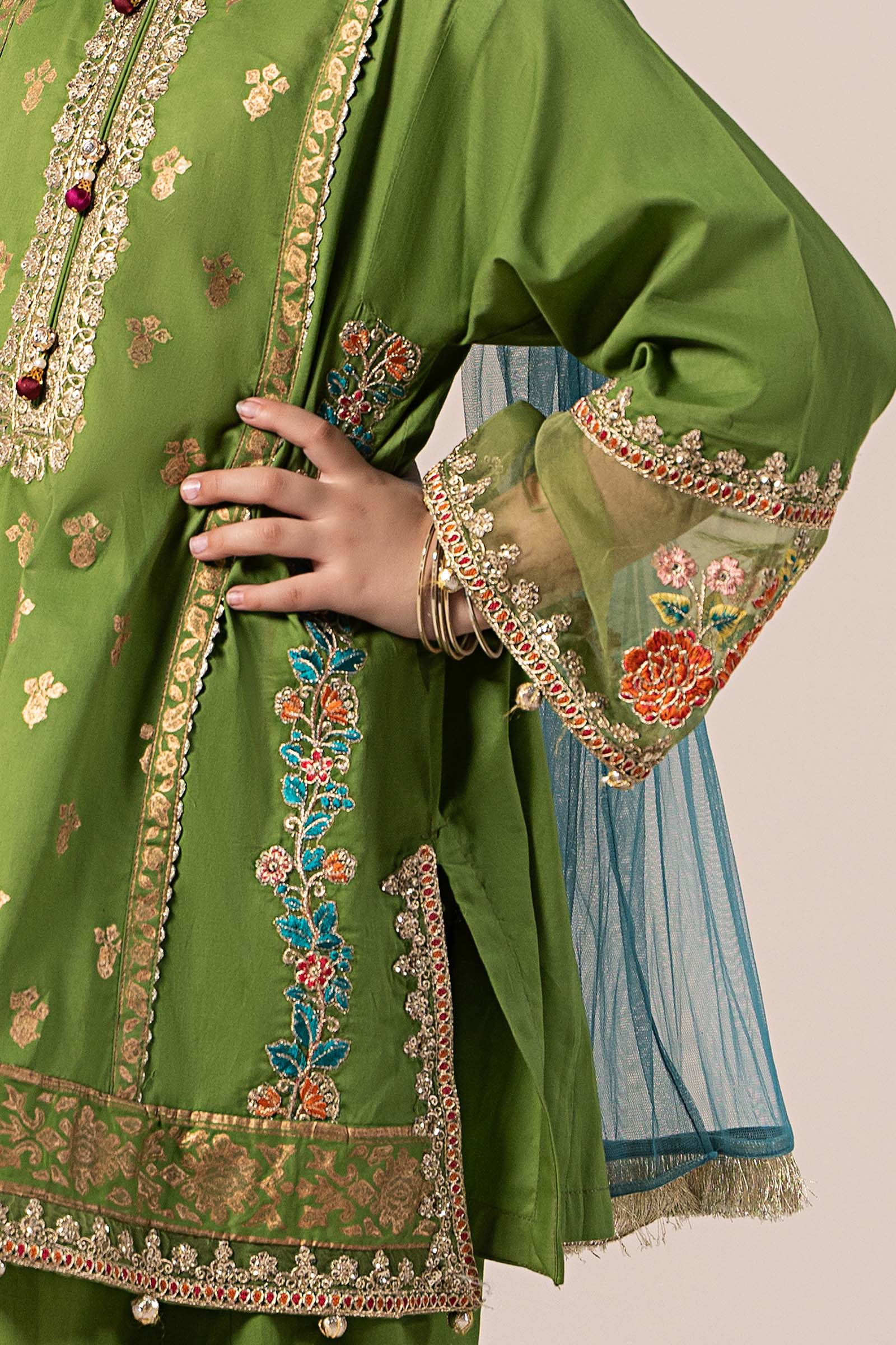 Maria B | 3 Piece Embroidered Lawn Suit | MKD-EF25-24 - by - Libasekhas UK - Registered Vendor of : Maria B - 100% Original Designer Dresss