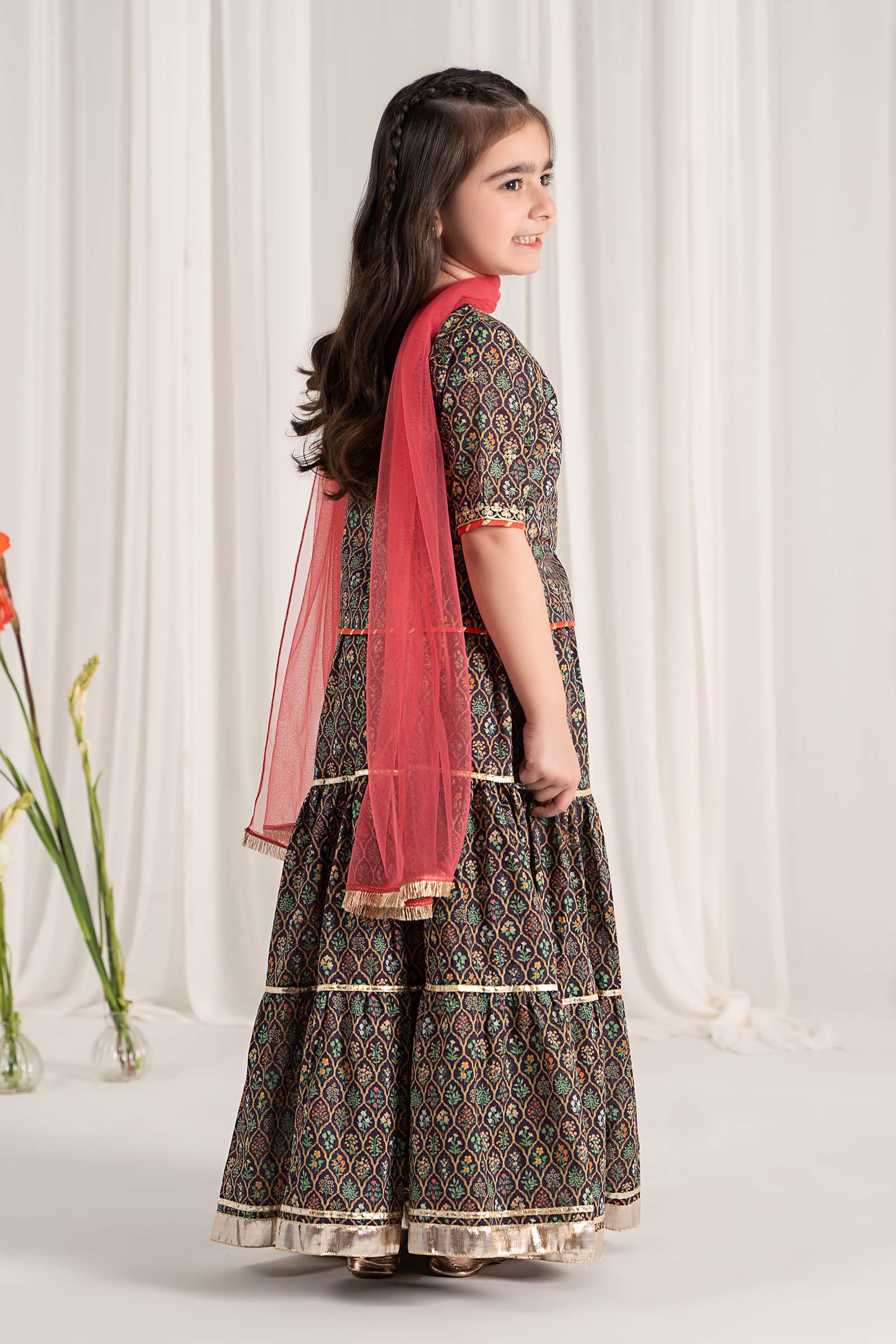 Maria B | 3 Piece Printed Lawn Suit | MKD-EF25-30 - by - Libasekhas UK - Registered Vendor of : Maria B - 100% Original Designer Dresss