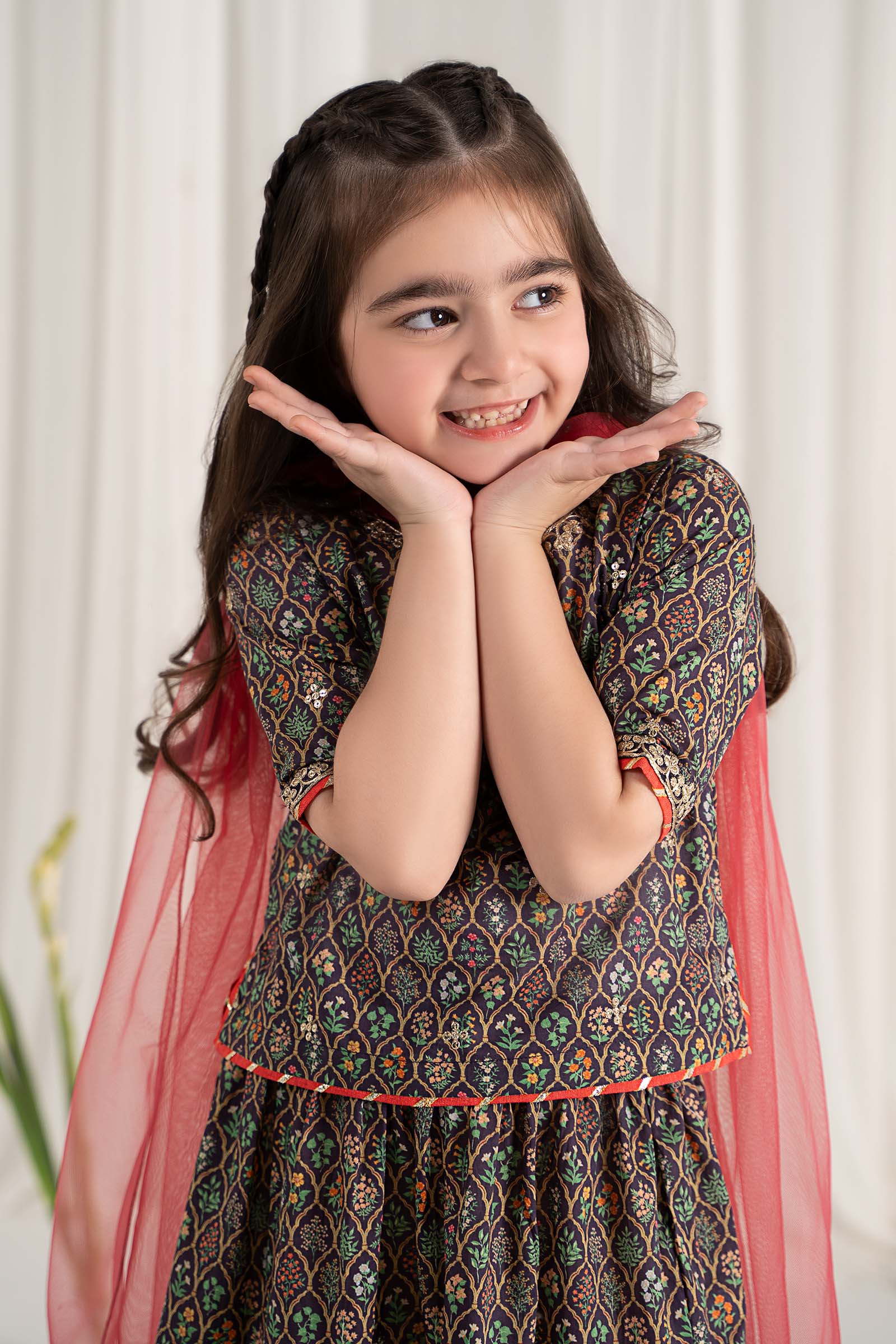 Maria B | 3 Piece Printed Lawn Suit | MKD-EF25-30 - by - Libasekhas UK - Registered Vendor of : Maria B - 100% Original Designer Dresss
