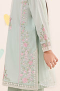 kids-clothes-mkd-ef25-50r1-sea-green by Maria B Kids - Designer Dress  - Type : KidsClothes - Available at Libasekhas UK - 100% Original 