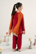 kids-clothes-mkd-ef25-53r1-red by Maria B Kids - Designer Dress  - Type : KidsClothes - Available at Libasekhas UK - 100% Original 