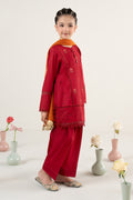 kids-clothes-mkd-ef25-53r1-red by Maria B Kids - Designer Dress  - Type : KidsClothes - Available at Libasekhas UK - 100% Original 