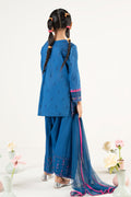 kids-clothes-mkd-ef25-57r1-blue by Maria B Kids - Designer Dress  - Type : KidsClothes - Available at Libasekhas UK - 100% Original 