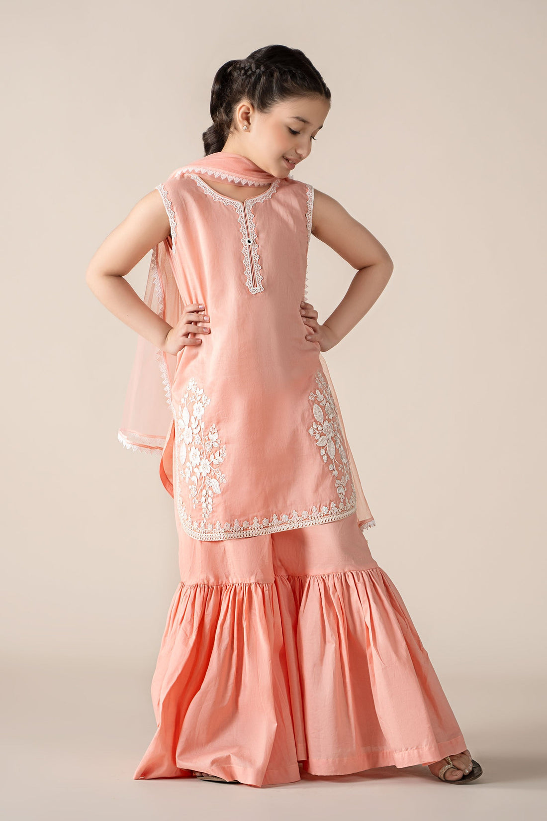 Maria B | 3 Piece Embroidered Lawn Suit | MKD-EF25-60 - by - Libasekhas UK - Registered Vendor of : Maria B - 100% Original Designer Dresss