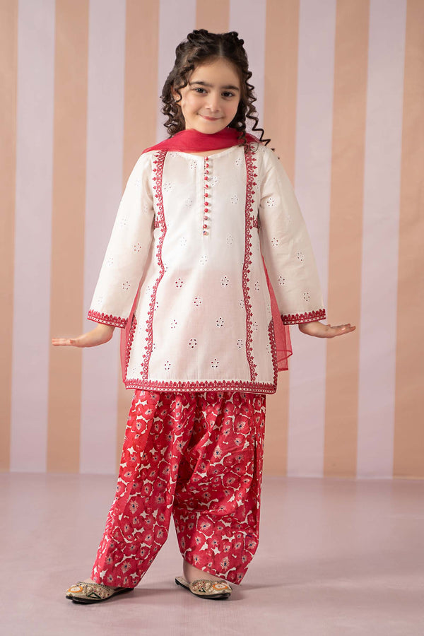 Maria B | 3 Piece Embroidered Lawn Suit | MKD-EF25-66 - by - Libasekhas UK - Registered Vendor of : Maria B - 100% Original Designer Dresss