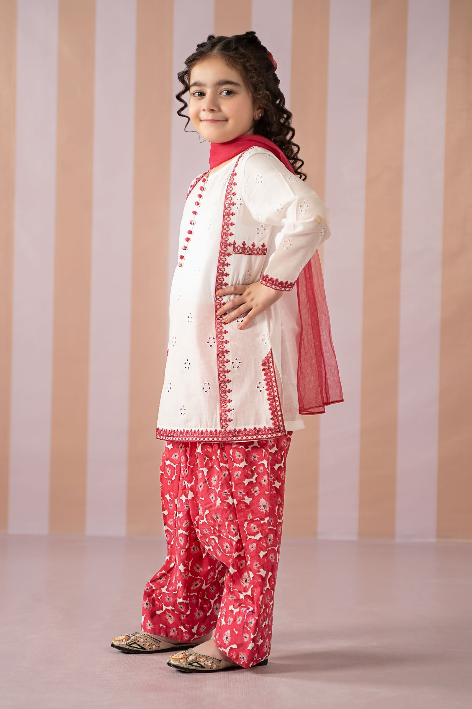 Maria B | 3 Piece Embroidered Lawn Suit | MKD-EF25-66 - by - Libasekhas UK - Registered Vendor of : Maria B - 100% Original Designer Dresss