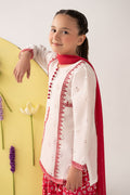 kids-clothes-mkd-ef25-66r1-white by Maria B Kids - Designer Dress  - Type : KidsClothes - Available at Libasekhas UK - 100% Original 