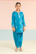 kids-clothes-mkd-ef26-01-blue by Maria B Kids - Designer Dress  - Type : KidsClothes - Available at Libasekhas UK - 100% Original 