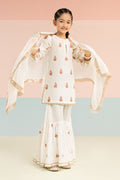 kids-clothes-mkd-ef26-04-white-and-red by Maria B Kids - Designer Dress  - Type : KidsClothes - Available at Libasekhas UK - 100% Original 