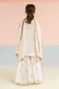 kids-clothes-mkd-ef26-04-white-and-yellow by Maria B Kids - Designer Dress  - Type : KidsClothes - Available at Libasekhas UK - 100% Original 