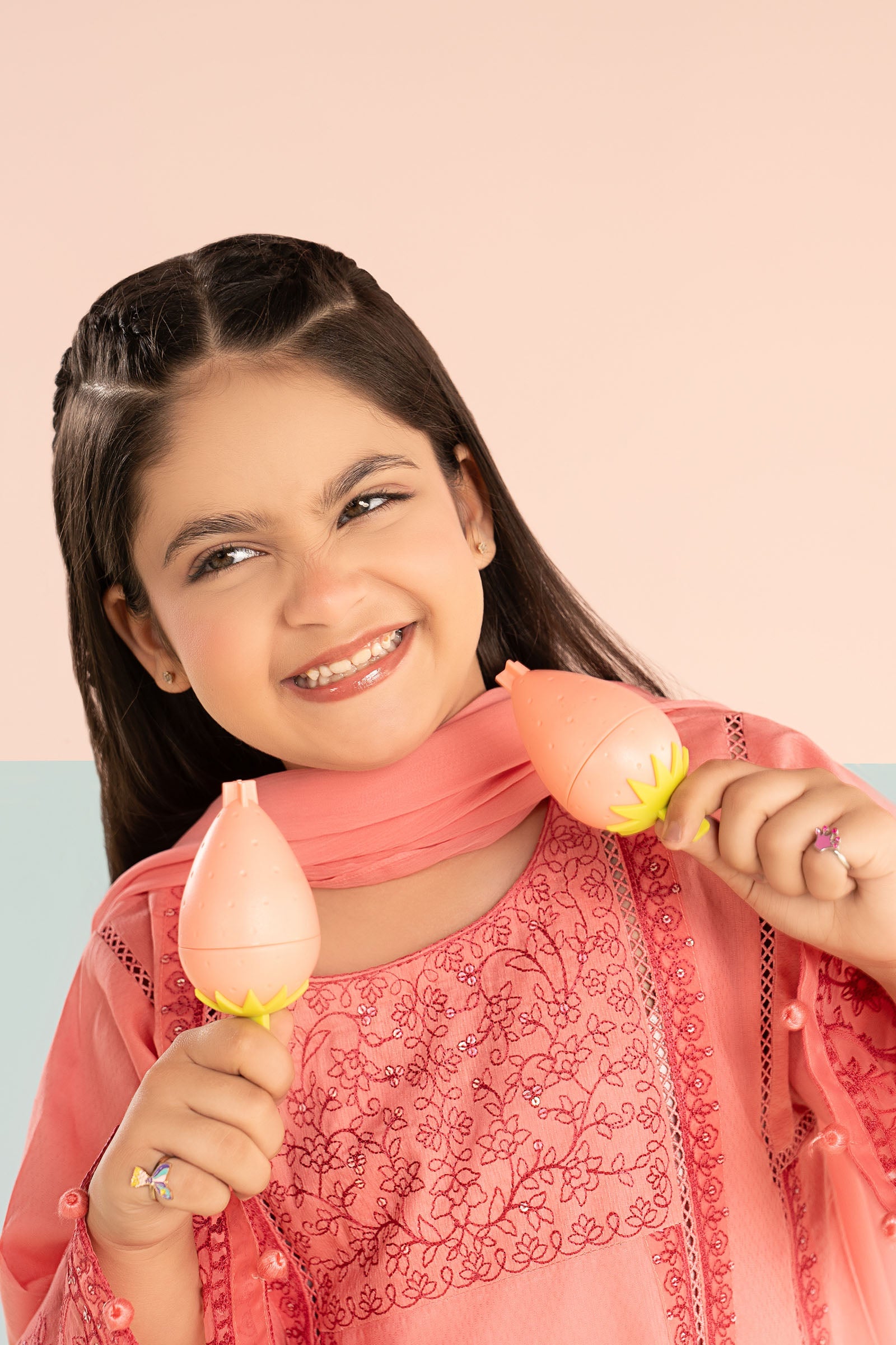 kids-clothes-mkd-ef26-06-pink by Maria B Kids - Designer Dress  - Type : KidsClothes - Available at Libasekhas UK - 100% Original 