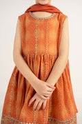 kids-clothes-mkd-ef26-07-orange by Maria B Kids - Designer Dress  - Type : KidsClothes - Available at Libasekhas UK - 100% Original 