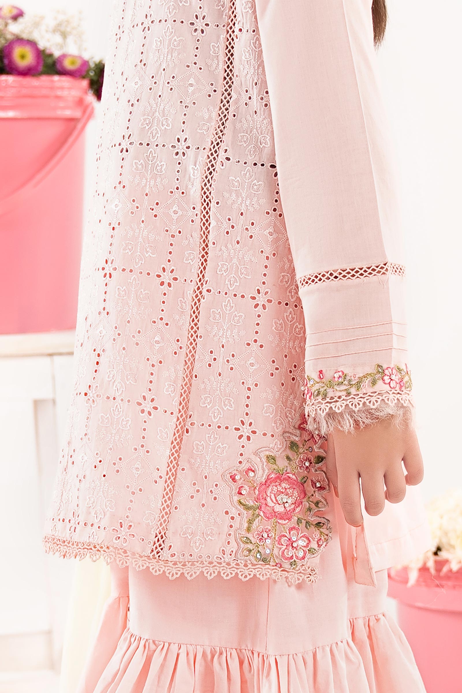 kids-clothes-mkd-ef26-09-pink by Maria B Kids - Designer Dress  - Type : KidsClothes - Available at Libasekhas UK - 100% Original 