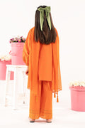 kids-clothes-mkd-ef26-11-orange by Maria B Kids - Designer Dress  - Type : KidsClothes - Available at Libasekhas UK - 100% Original 