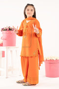 kids-clothes-mkd-ef26-11-orange by Maria B Kids - Designer Dress  - Type : KidsClothes - Available at Libasekhas UK - 100% Original 