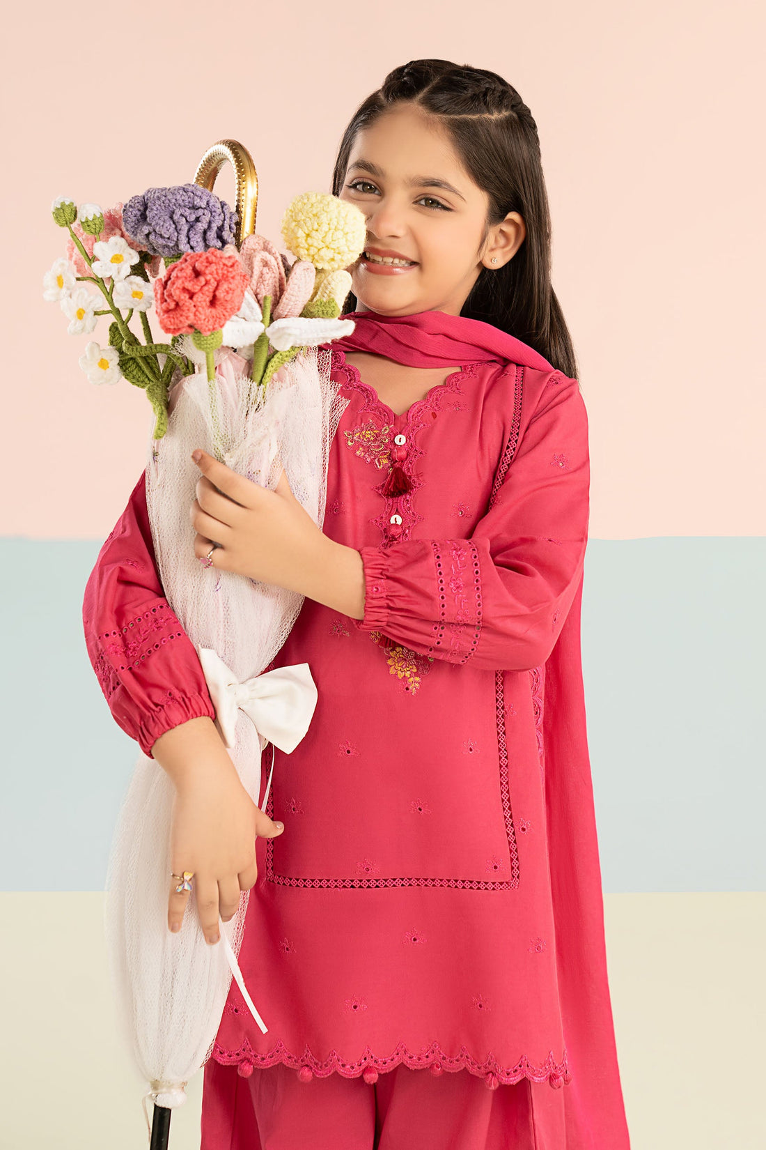 kids-clothes-mkd-ef26-11-pink by Maria B Kids - Designer Dress  - Type : KidsClothes - Available at Libasekhas UK - 100% Original 