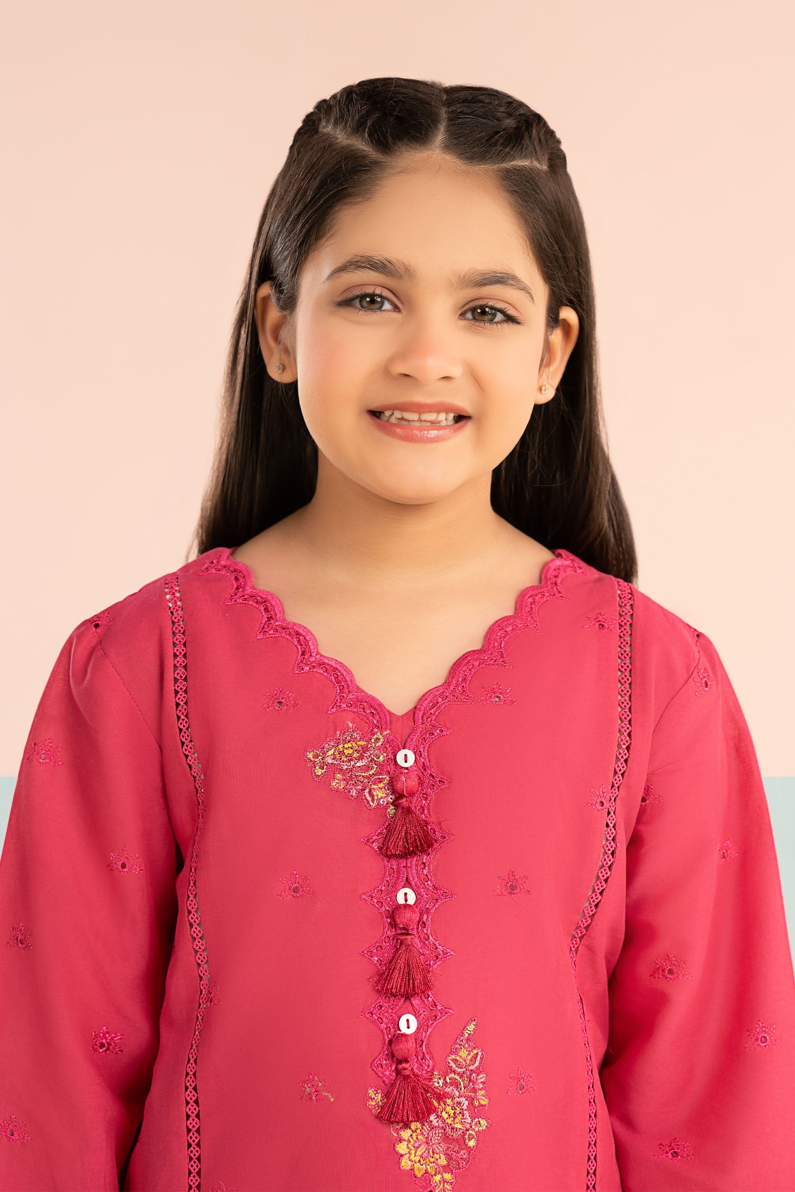 kids-clothes-mkd-ef26-11-pink by Maria B Kids - Designer Dress  - Type : KidsClothes - Available at Libasekhas UK - 100% Original 