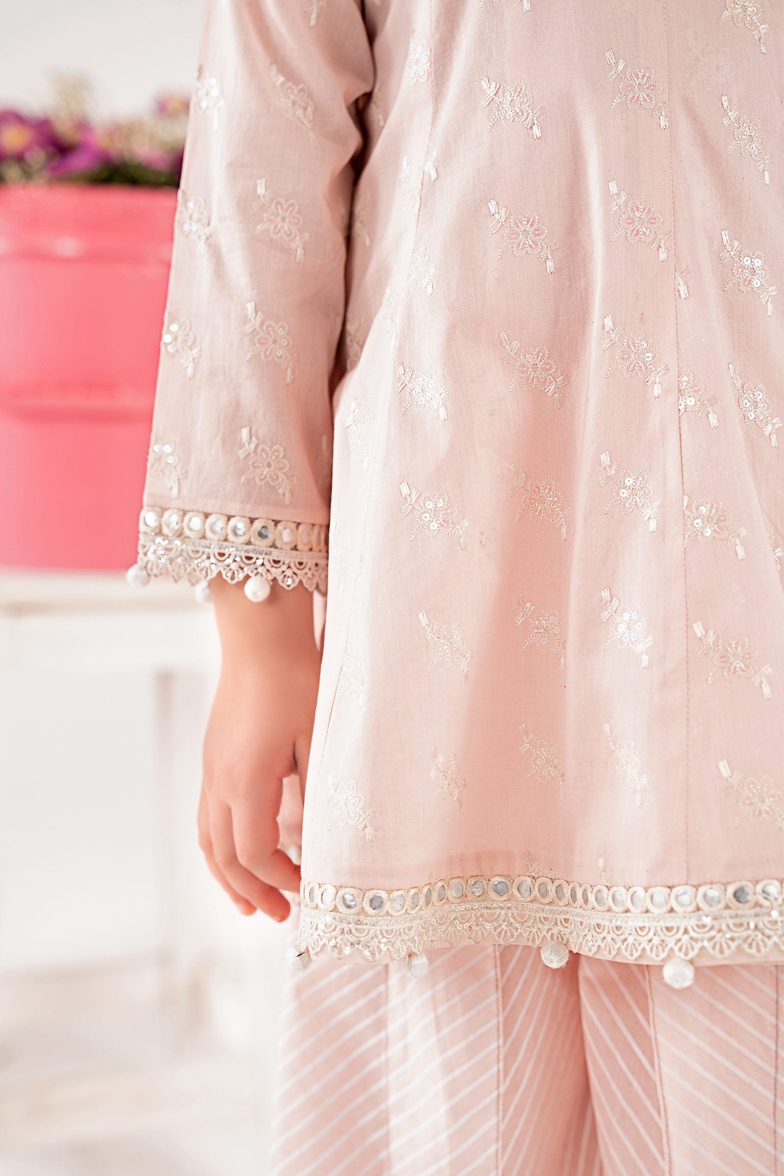 kids-clothes-mkd-ef26-12-pink by Maria B Kids - Designer Dress  - Type : KidsClothes - Available at Libasekhas UK - 100% Original 