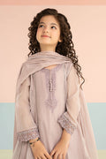 3 Piece Embroidered Striped Lurex Yarn Dyed Suit - Kids Clothing - available at Maria Faisal in UK and USA.