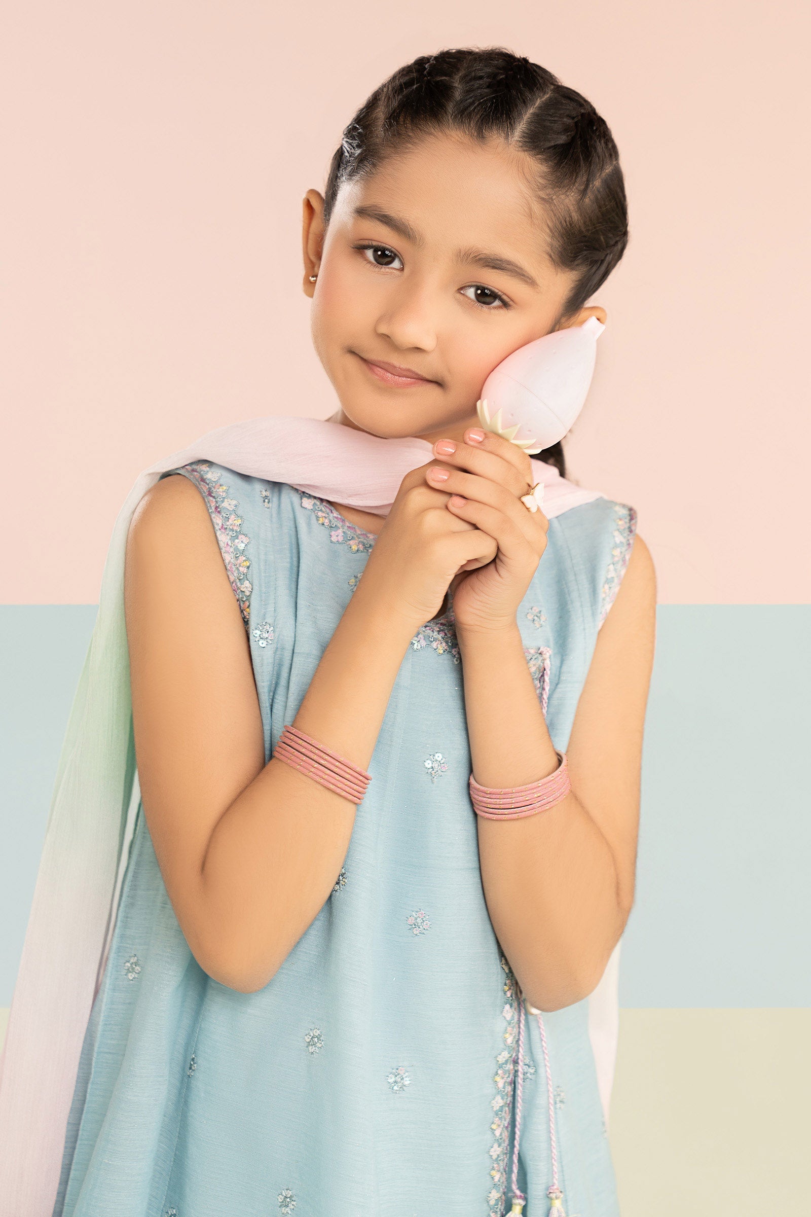 kids-clothes-mkd-ef26-14-blue by Maria B Kids - Designer Dress  - Type : KidsClothes - Available at Libasekhas UK - 100% Original 