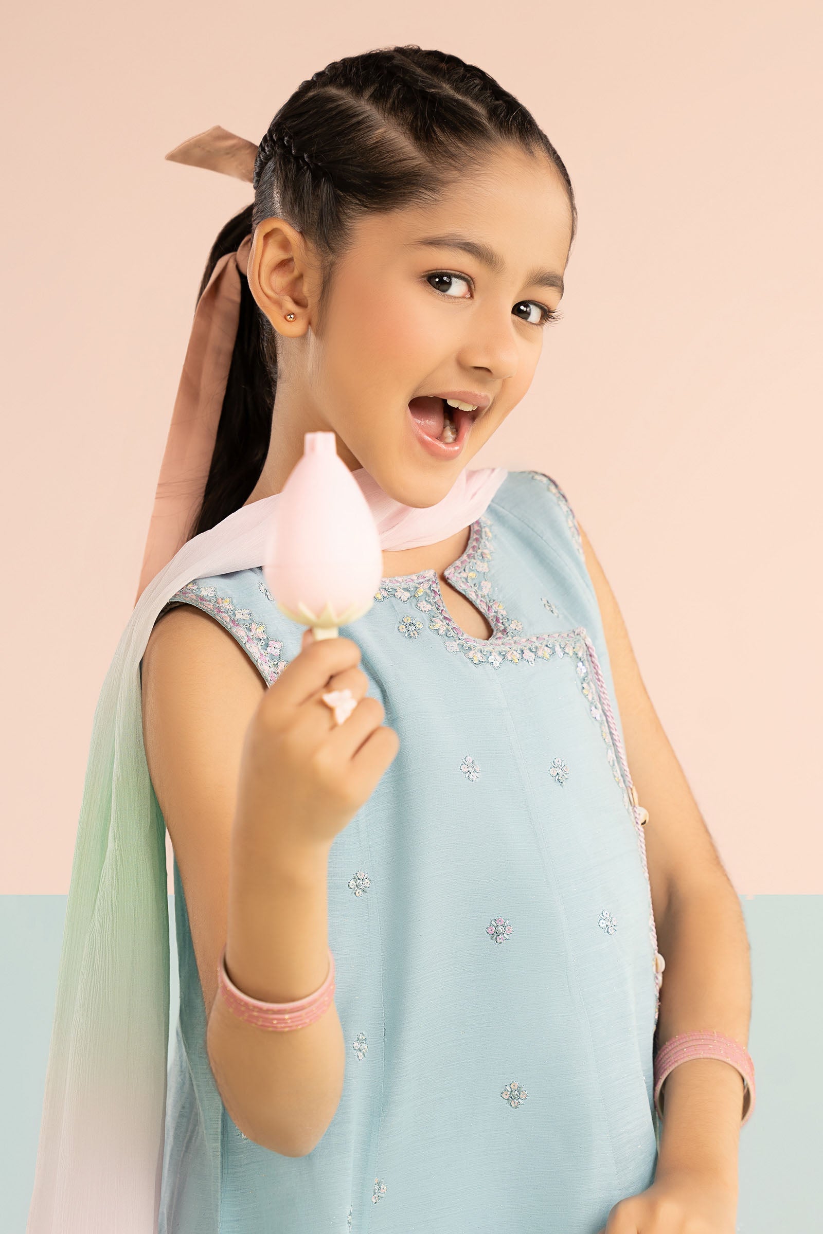 kids-clothes-mkd-ef26-14-blue by Maria B Kids - Designer Dress  - Type : KidsClothes - Available at Libasekhas UK - 100% Original 
