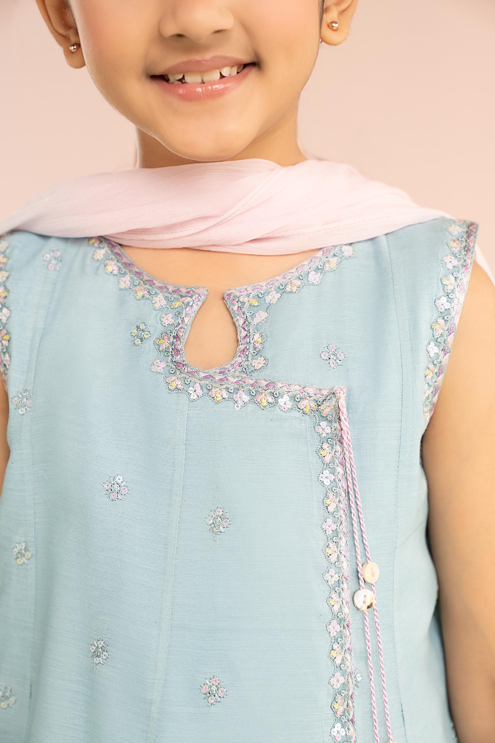 kids-clothes-mkd-ef26-14-blue by Maria B Kids - Designer Dress  - Type : KidsClothes - Available at Libasekhas UK - 100% Original 