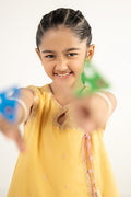 kids-clothes-mkd-ef26-14-yellow by Maria B Kids - Designer Dress  - Type : KidsClothes - Available at Libasekhas UK - 100% Original 