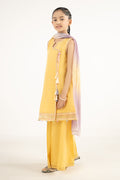 kids-clothes-mkd-ef26-14-yellow by Maria B Kids - Designer Dress  - Type : KidsClothes - Available at Libasekhas UK - 100% Original 