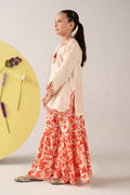 kids-clothes-mkd-ef26-15-off-white by Maria B Kids - Designer Dress  - Type : KidsClothes - Available at Libasekhas UK - 100% Original 
