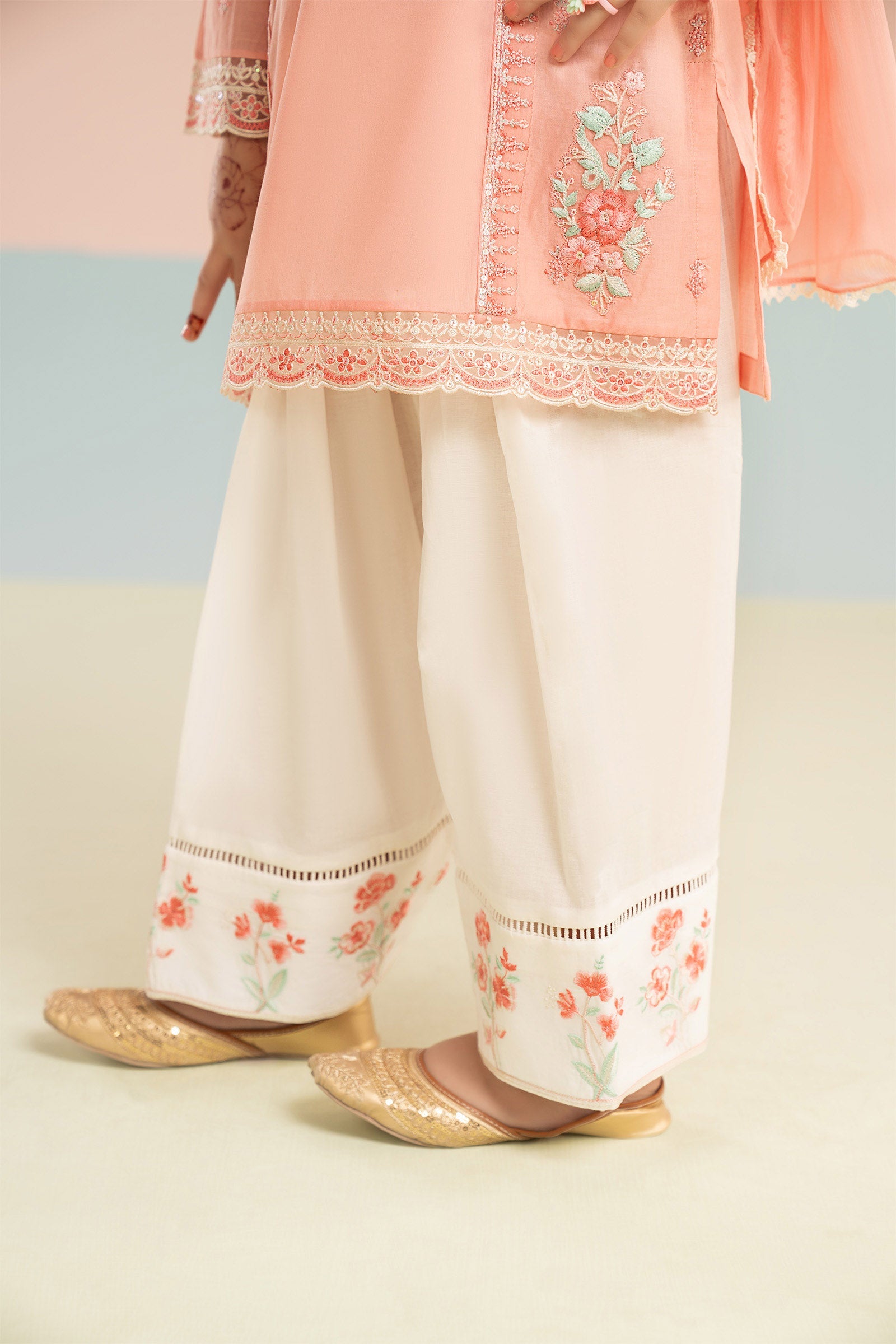 kids-clothes-mkd-ef26-20-pink by Maria B Kids - Designer Dress  - Type : KidsClothes - Available at Libasekhas UK - 100% Original 