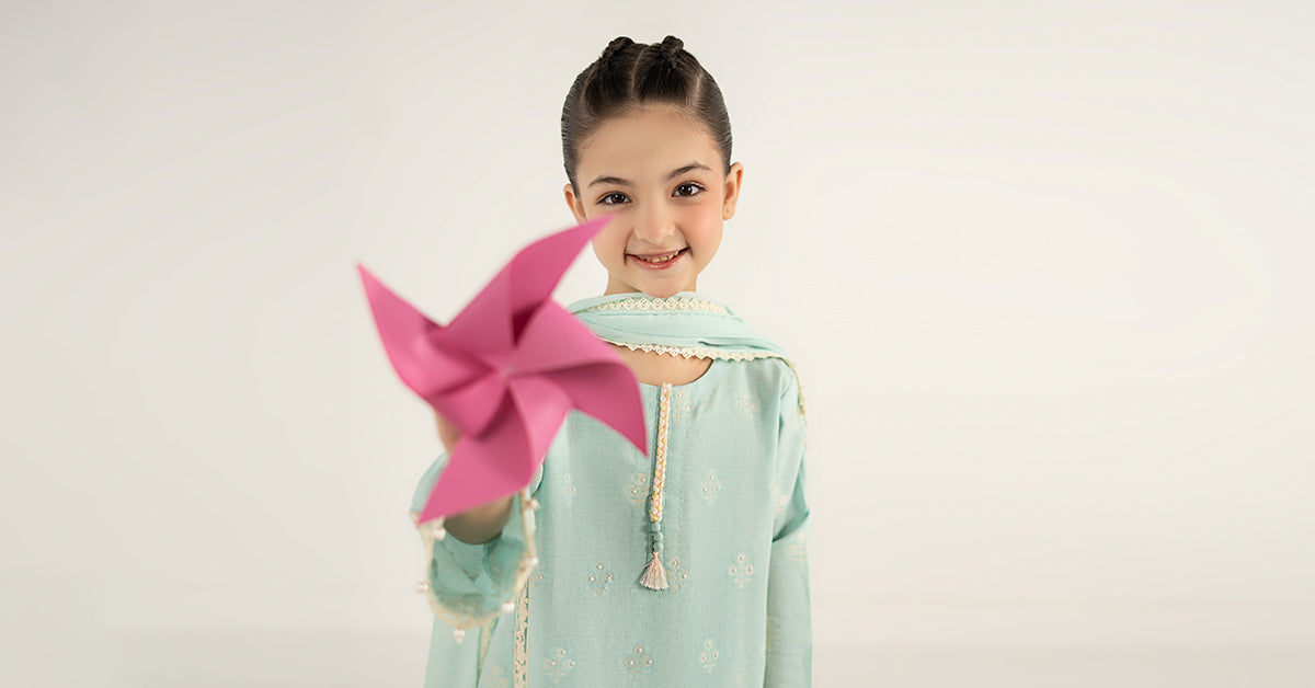 kids-clothes-mkd-ef26-23-blue by Maria B Kids - Designer Dress  - Type : KidsClothes - Available at Libasekhas UK - 100% Original 