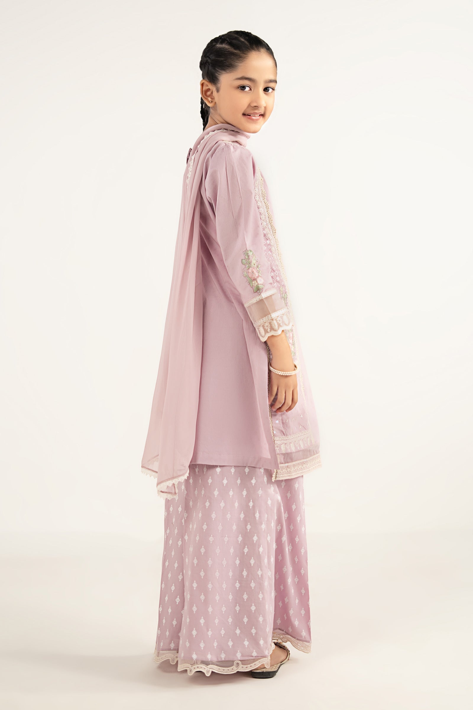 kids-clothes-mkd-ef26-24-purple by Maria B Kids - Designer Dress  - Type : KidsClothes - Available at Libasekhas UK - 100% Original 