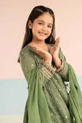 kids-clothes-mkd-ef26-25-green by Maria B Kids - Designer Dress  - Type : KidsClothes - Available at Libasekhas UK - 100% Original 