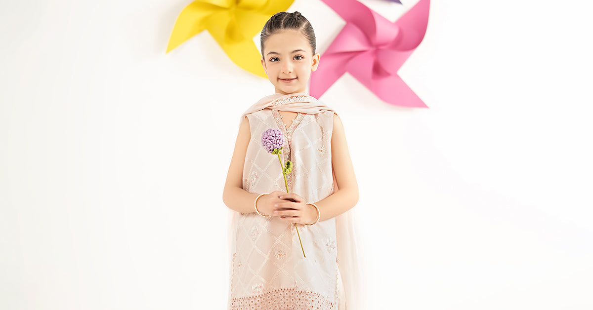 kids-clothes-mkd-ef26-27-pink by Maria B Kids - Designer Dress  - Type : KidsClothes - Available at Libasekhas UK - 100% Original 