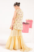 kids-clothes-mkd-ef26-28-yellow by Maria B Kids - Designer Dress  - Type : KidsClothes - Available at Libasekhas UK - 100% Original 