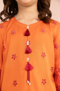 kids-clothes-mkd-ef26-30-orange by Maria B Kids - Designer Dress  - Type : KidsClothes - Available at Libasekhas UK - 100% Original 