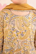kids-clothes-mkd-ef26-40-dull-yellow by Maria B Kids - Designer Dress  - Type : KidsClothes - Available at Libasekhas UK - 100% Original 