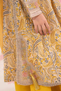 kids-clothes-mkd-ef26-40-dull-yellow by Maria B Kids - Designer Dress  - Type : KidsClothes - Available at Libasekhas UK - 100% Original 